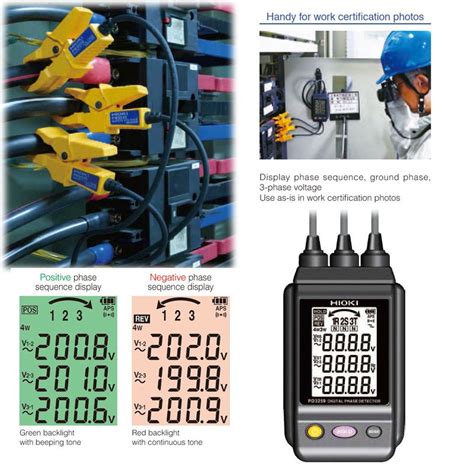 Hioki Pd Non Contact Phase Detector With Non Contact Voltage