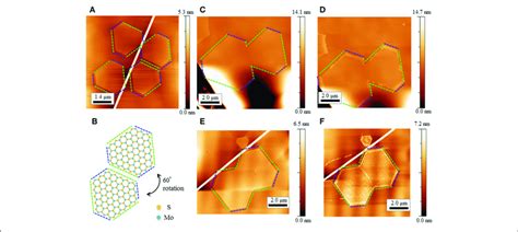 A An Afm Image Of Monolayer Mos 2 Grown On H Bn Long And Short Download Scientific Diagram