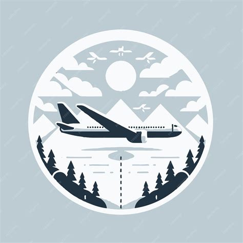 Arte Vectorial De Aviones Del Logotipo Del Avión Vector Premium