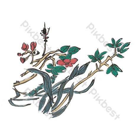 ink kapok drawing illustration png images psd   pikbest