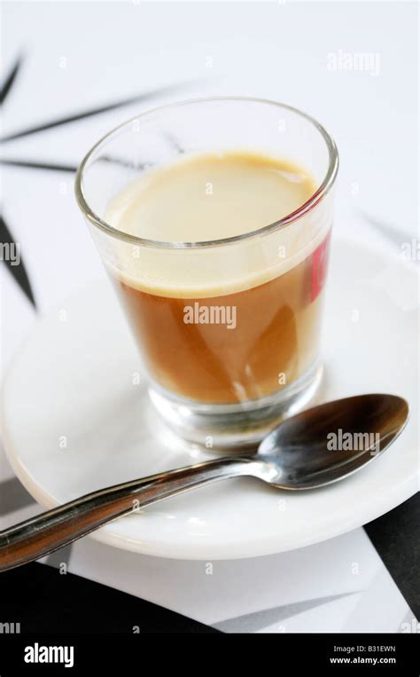 Espresso Macchiato Coffee Stock Photo Alamy