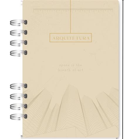 Caderno A Arquitetura Personalizado Nude X Cm Elo