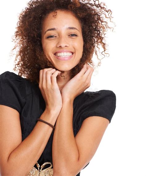 Hair Afro And Beauty Portrait Of Happy Black Woman With Skincare Glow