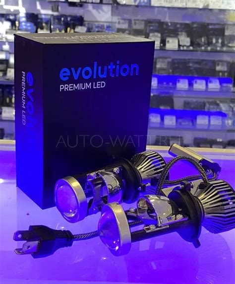 Светодиодные лампы H4 линзы Bi-Led EVO (2шт)
