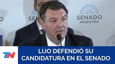 Lijo Defiende Su Postulaci N A La Corte Es El M Ximo Desaf O Al Que