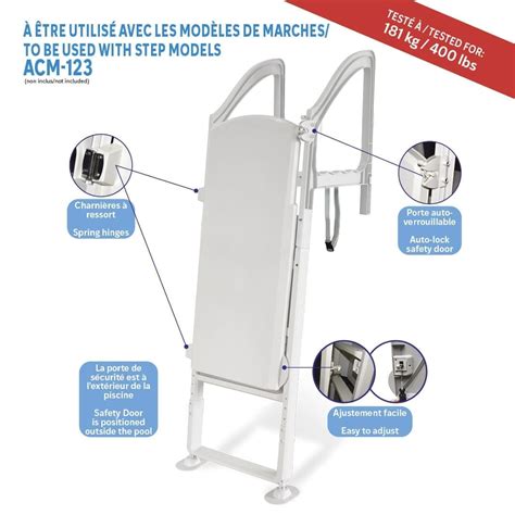 Safety ladder for above ground pools ACM-124S | CPI Pool Products