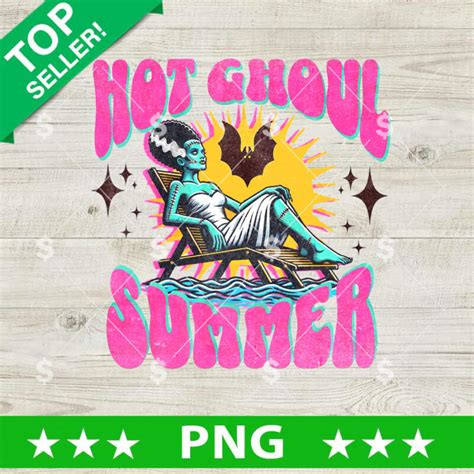 Hot Ghoul Summer Horror Girl PNG Halloween Horror Sublimation PNG
