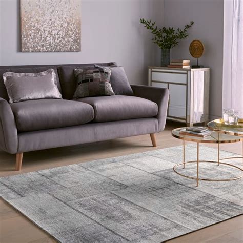 Prague Chenille Rug Dunelm