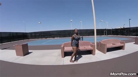 Ebony Gets Fuck On The Tennis Court
