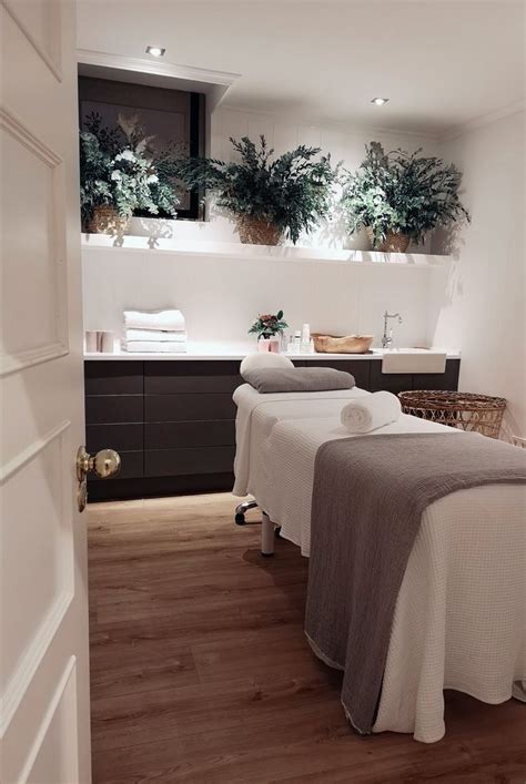 Adding The Green Factor🌿🌿 Massage Room Decor Esthetics Room Home Spa Room