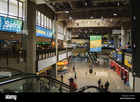 Guarulhos - SP, Brazil - February 20, 2019: Indoors of GRU Airport ...
