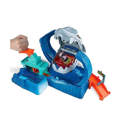 Pista De Juguete Hot Wheels Robo Tibur N City