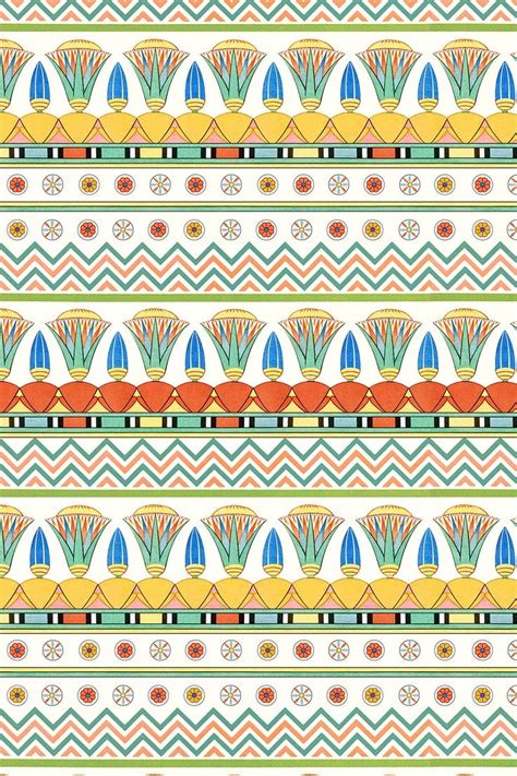 Download Premium Psd Image Of Egyptian Ornamental Pattern Background