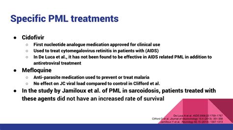 PPT - Progressive Multifocal Leukoencephalopathy (PML) in a Patient ...
