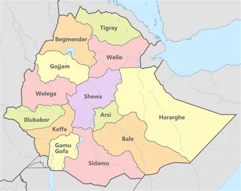 Tigray Map - Kerosi Blog