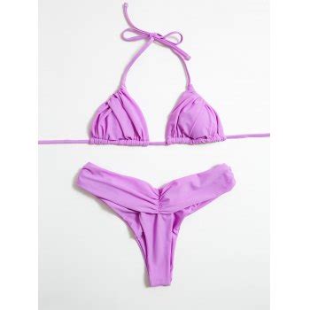 Emmiol Free Shipping 2025 Smocked Halter Bikini Set In Bikini Sets Online Store EMMIOL