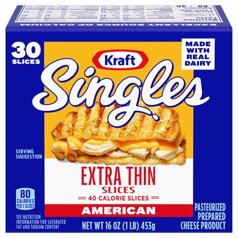 Save On Kraft Singles American Cheese Extra Thin Slices Ct Order