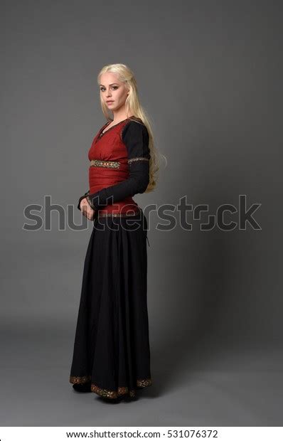 Full Length Portrait Beautiful Blonde Woman Stock Photo Shutterstock