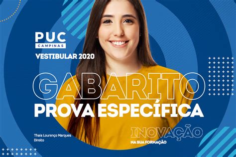 Portal Puc Campinas Vestibular Da Puc Campinas Tem Gabarito De