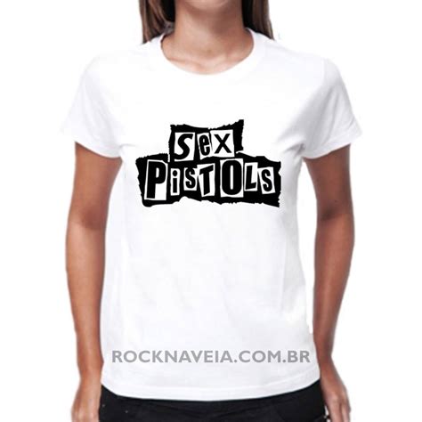 Camiseta Feminina Baby Look Sex Pistols ESTAMPARIA ROCK NA VEIA