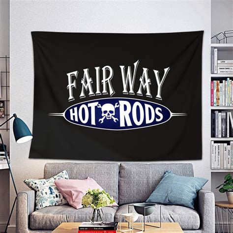 Personalized Skull Hot Rod Tapestry 10910 Rustypod Store