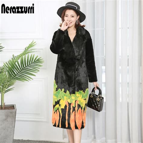 Nerazzurri зимнее пальто из искусственного меха женское длинное ...