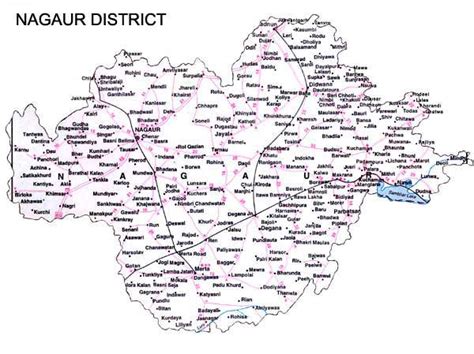 Nagaur District Map View Nagaur District Road Map Of Nagaur District