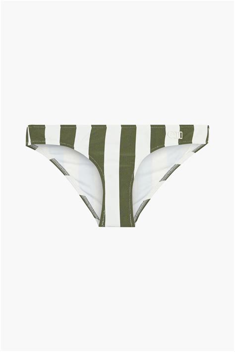 SOLID STRIPED The Elle Striped Low Rise Bikini Briefs THE OUTNET