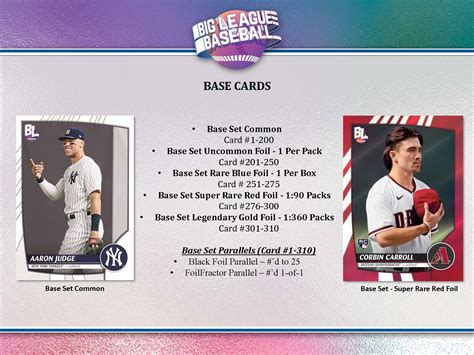 2023 Topps Big League Baseball Cards