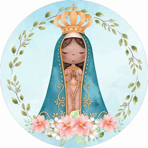 Painel Redondo Nossa Senhora Aparecida no Elo7 | Atelier Toque Final ...