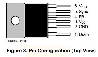 Q0465R Datasheet - 650V, Green-Mode Power Switch ( Pinout )