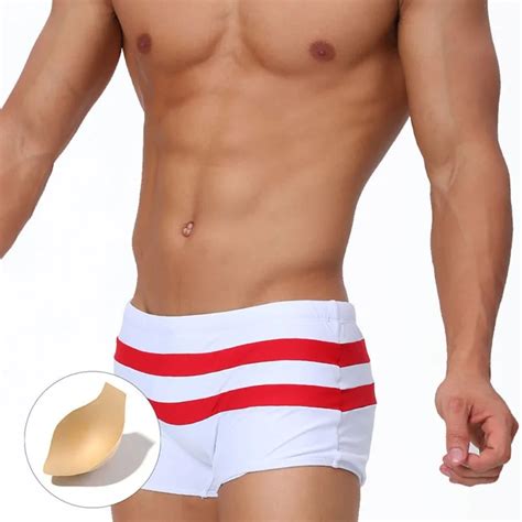 Summer Swimwear Breifs Men Beach Shorts Sexy Swimming Trunks Boxer Bikini Shorts Swim Trunks