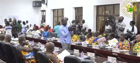 Playback Akufo Addo Meets House Of Chiefs And MMDCEs Over Galamsey In