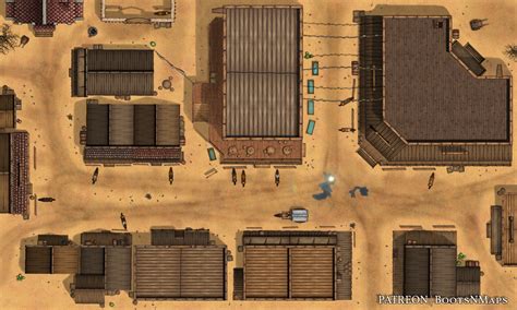 Wild West Town Map