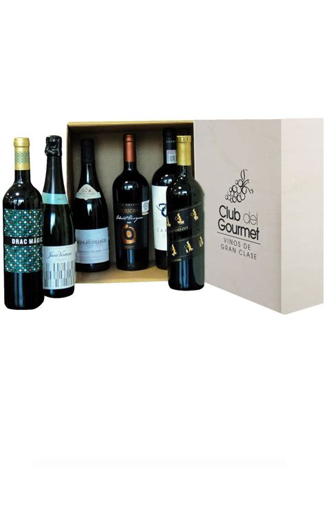 Caja Madera Botellas Club Del Gourmet