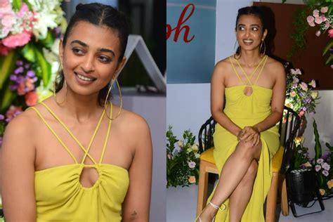 Radhika Apte Stuns Effortlessly In A Hot Dress With Sexy Thigh High Slit And Halter Neck