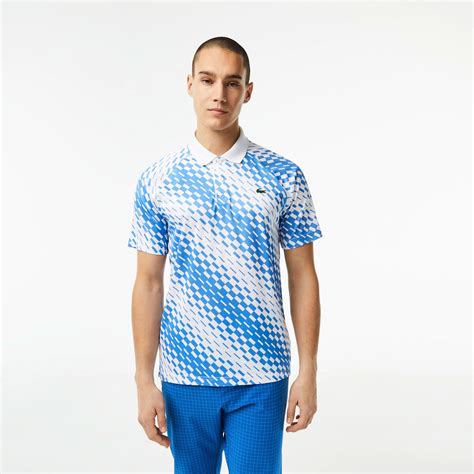 Lacoste X Novak Djokovic Ultra Dry Mens Pique Tennis Polo White