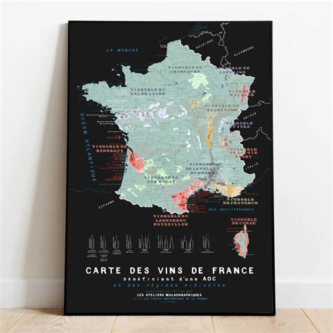 carte des vins de france detaillee aoc aop  cm