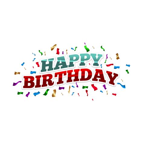 Birthday PNG Images Colourful Download