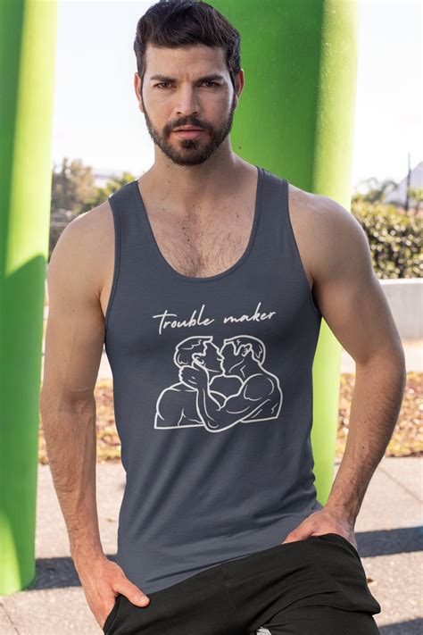 Tank Top Gay Club Men Kissing Tank For Gay Kissing Shirt For Gay Pride Tank For Gay Club Pride