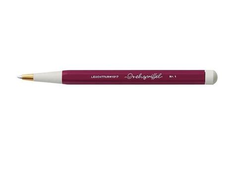Leuchtturm 1917 Drehgriffel Nr1 Port Red Ballpoint Pen With Royal Blue Ink