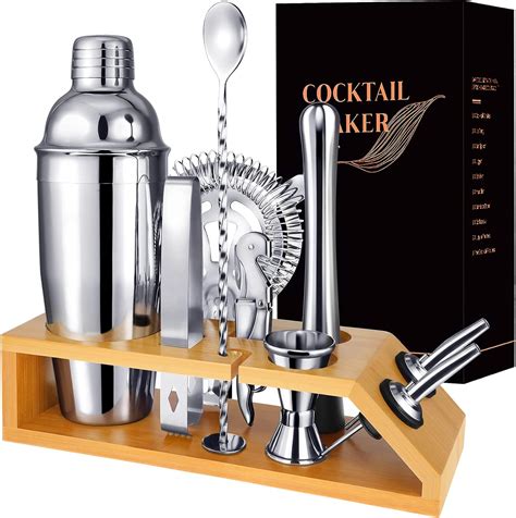 Amazon Cocktail Shaker Set Bartender Kit 10 Piece Premium