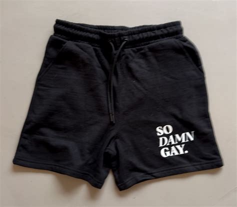 Shorts So Damn Gay Black QX Shop