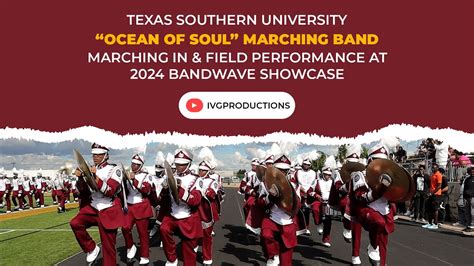 Marching In Field Performance Texas Southern University Ocean Of