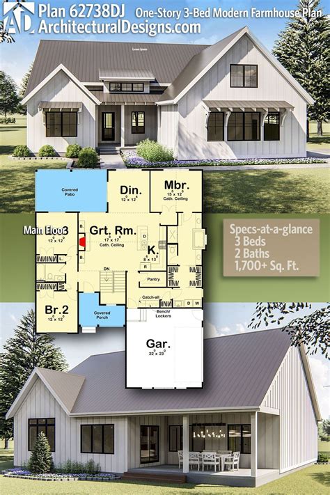 One Story Farmhouse Plans