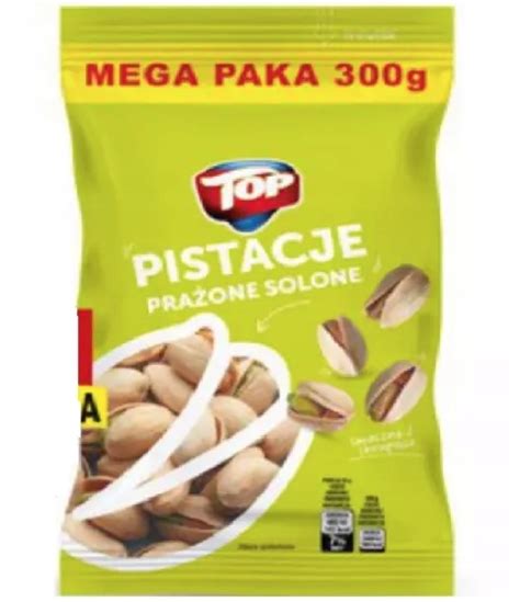 PISTACJE TOP PRAŻONE CAŁE SOLONE 300G 15175341605 oficjalne