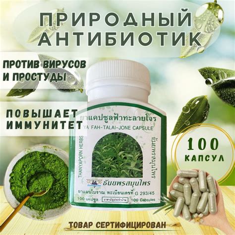 Фа Талай Джон Ya Fah-Talai-Jone capsule - купить с доставкой по ...