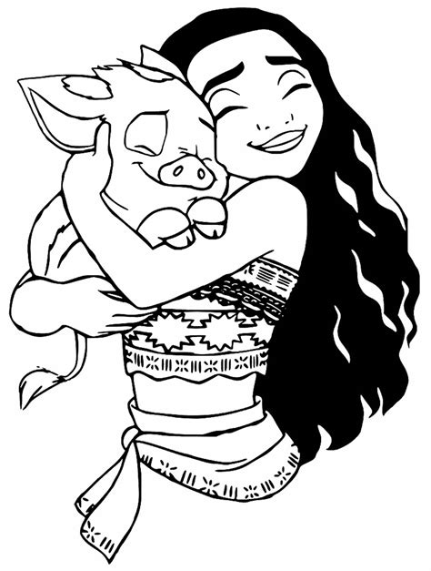 Desenhos De Moana Para Pintar E Colorir Como Fazer Em Casa