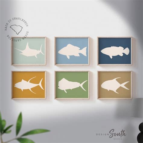 Offshore Fishing Offshore Fish Boys Saltwater Fish Wall Art Etsy