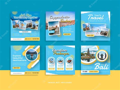 Premium Vector | Creative Travel Agency Instagram Post